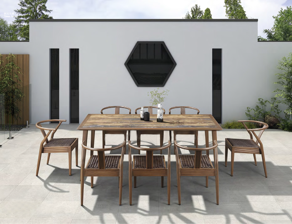 新中式风格户外椅